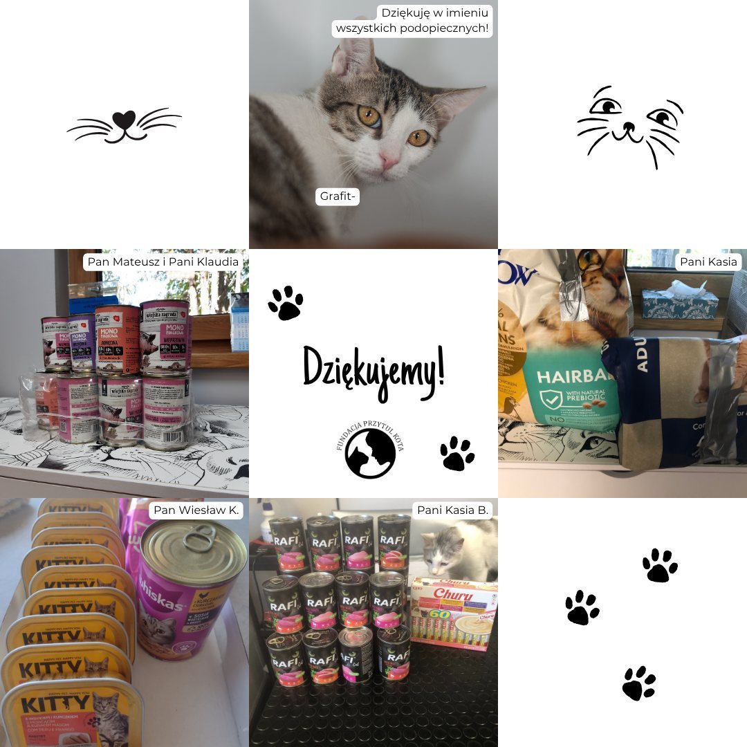 Podziękowania za dary