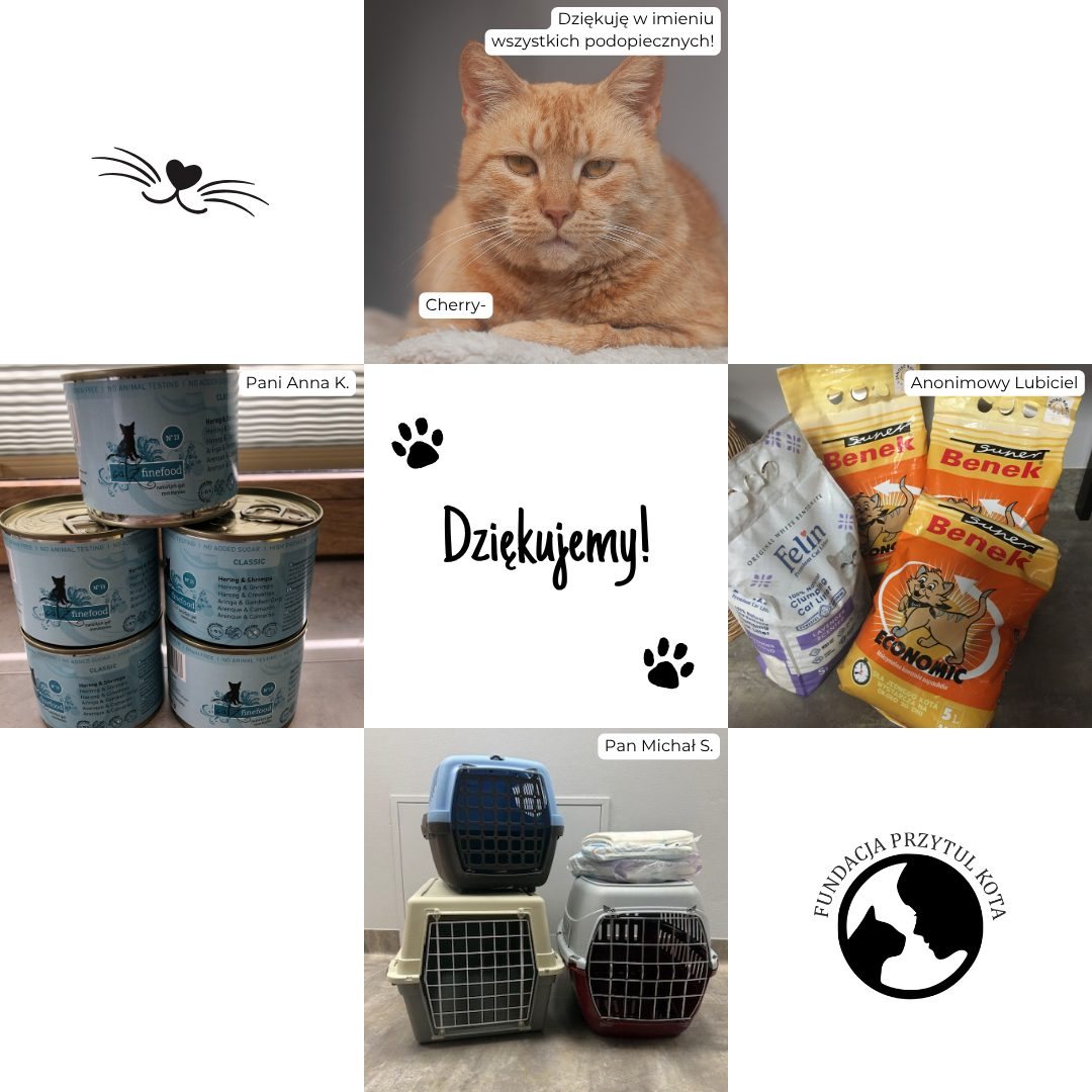 Podziękowania za dary