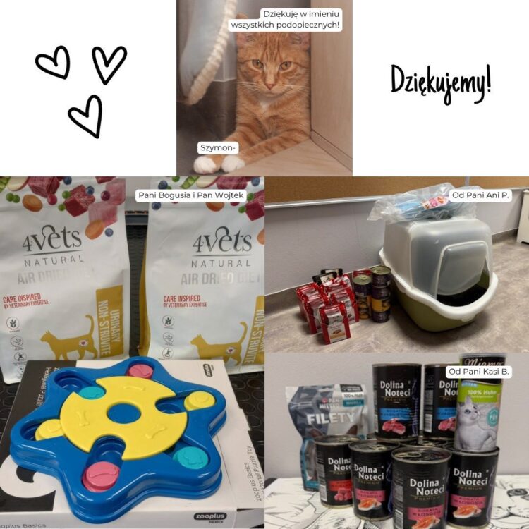 Podziękowania za dary